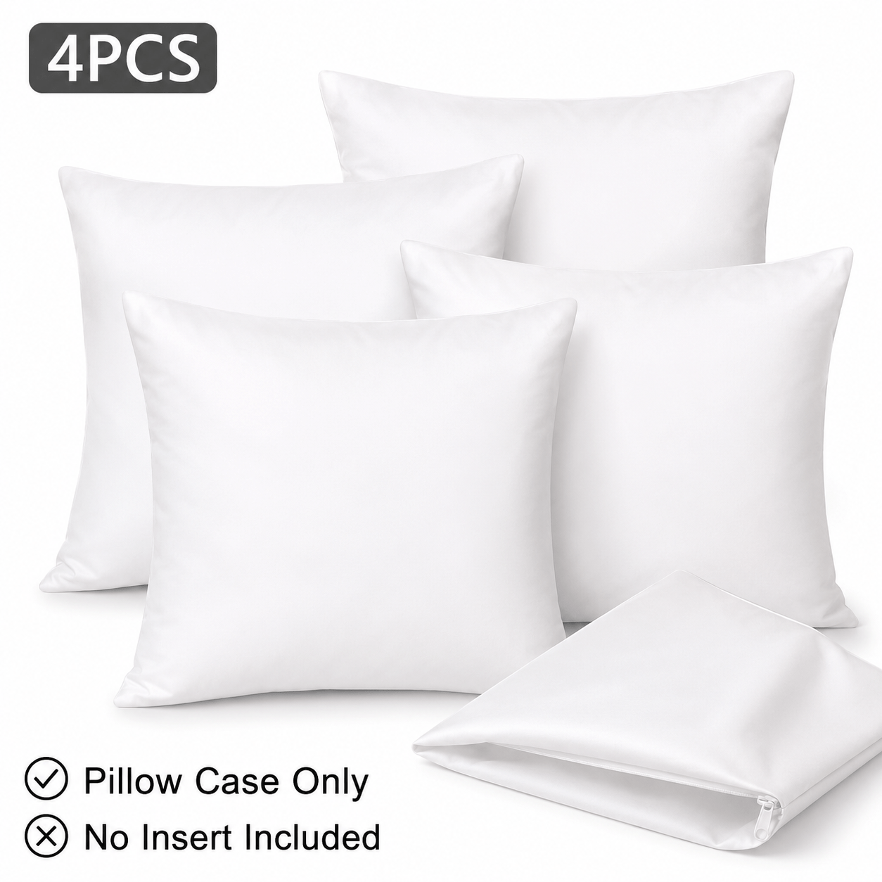 Pillow Cover Sublimation - 4PCS Sublimation Blank Pillow Covers, 16x16in/18*18in