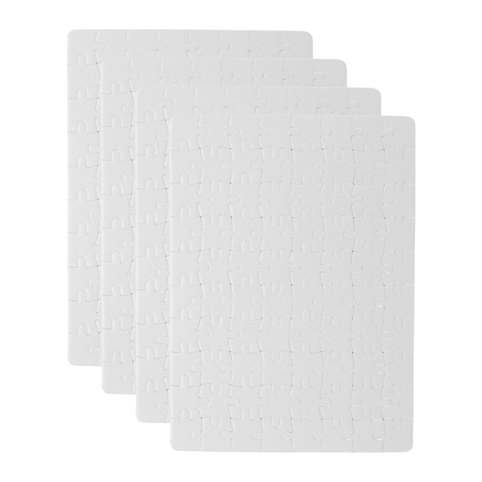 Puzzle Blank White - 4Sheets Sublimation Blank Puzzle Pieces White