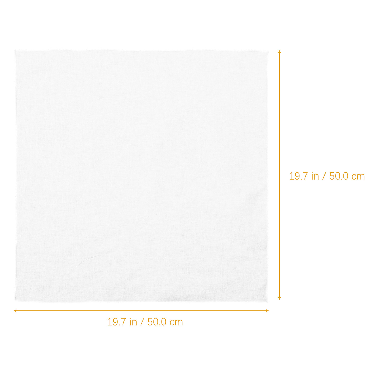 White Cotton Handkerchief Squa - Bandana Blank White 评论和价格