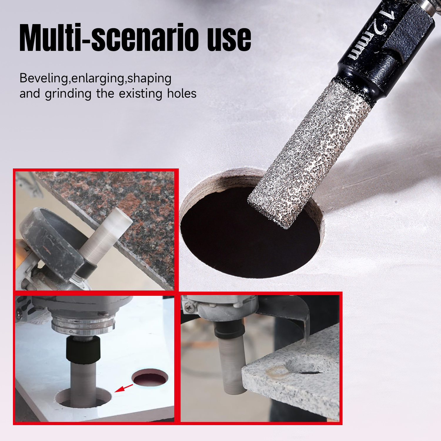6/8/10/12mm M10 Vaccum Brazed  - Ceramic Tile Blank 评论和价格