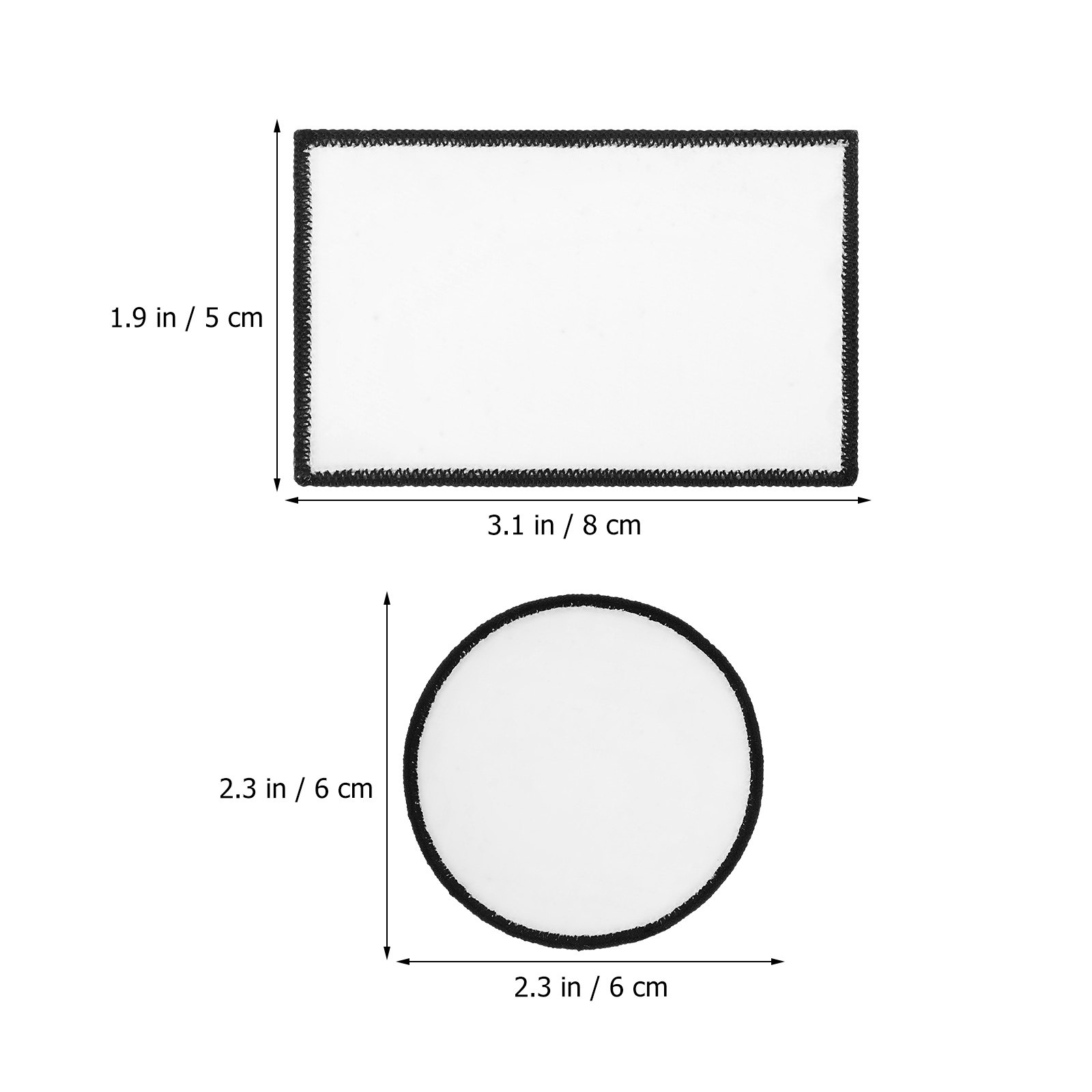 30Pcs Adhesive Blank Patches S - Hat Sublimation Blank 评论和价格