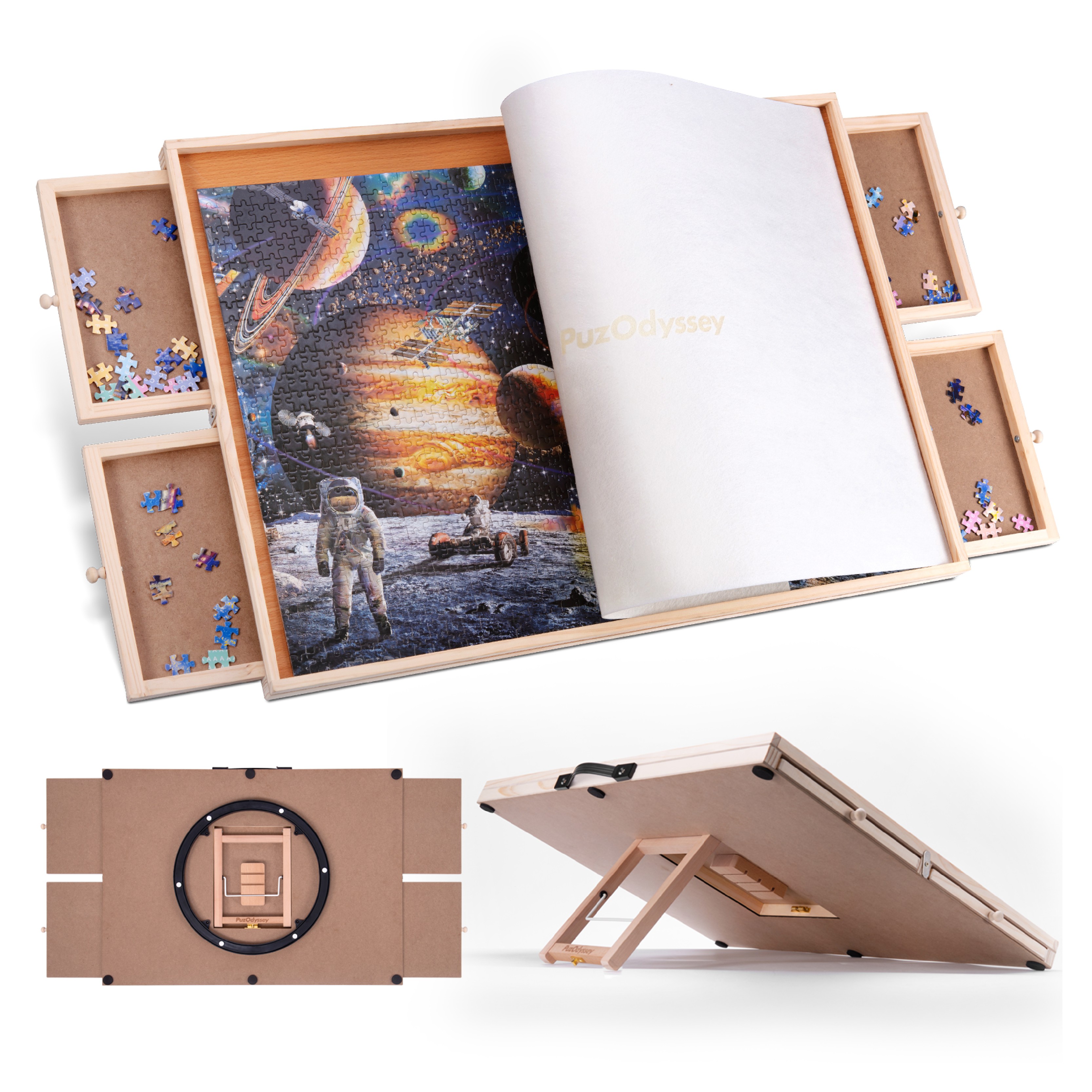 PuzOdyssey 2000 Pieces Rotatin - Puzzle Blank White 评论和价格