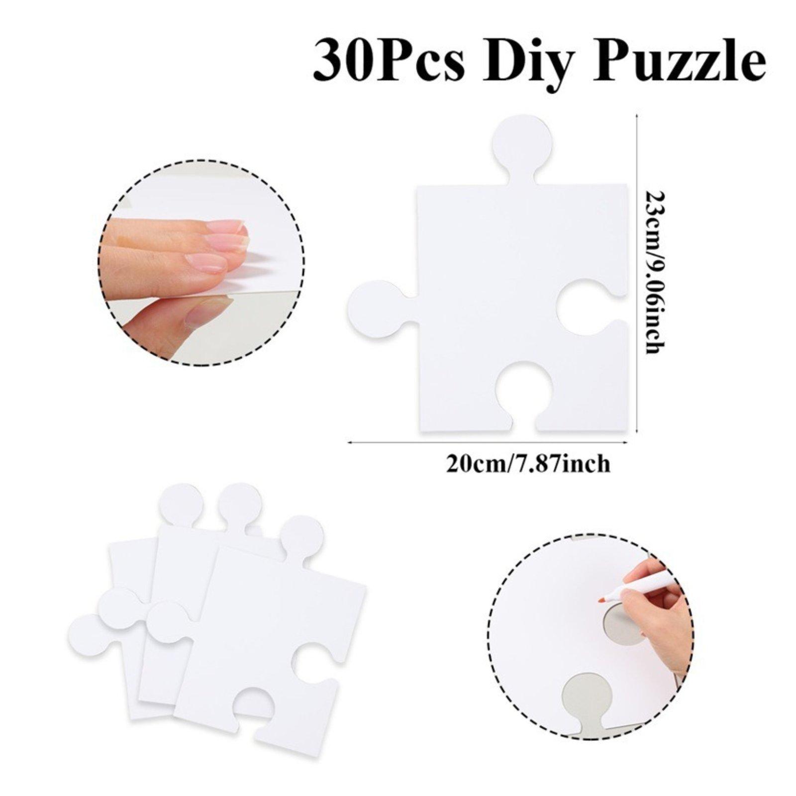 White Blank Drawing Puzzles Ca - Puzzle Blank White 评论和价格