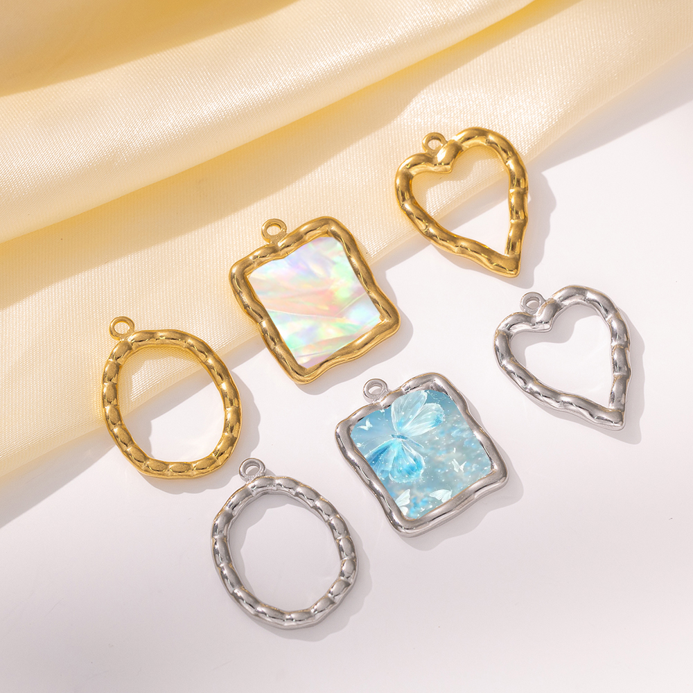 5pcs Stainless Steel Heart Rou - Metal Photo Panel 评论和价格