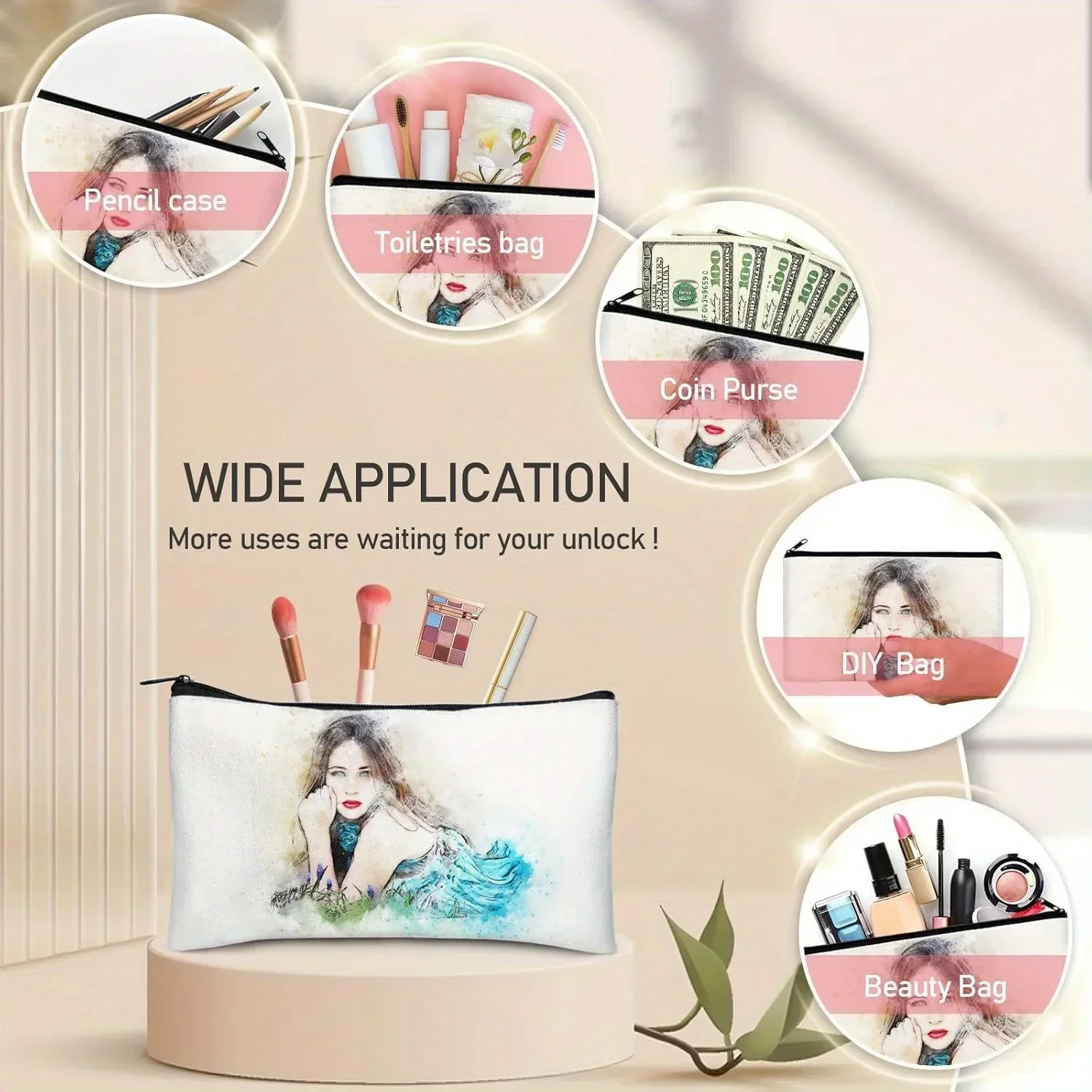 20pcs Sublimation Blank Makeup - Tote Bag Sublimation 评论和价格