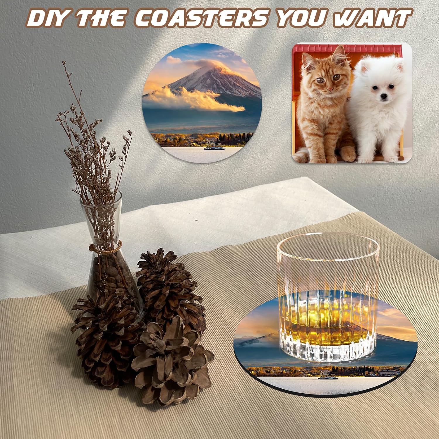 10 Pcs Sublimation Coasters Bl - Coaster Sublimation Blank 评论和价格