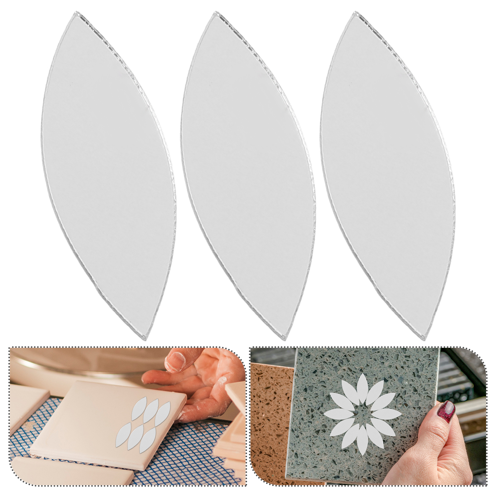 150 PCS Mirror Sticker Small f - Ceramic Tile Blank 评论和价格