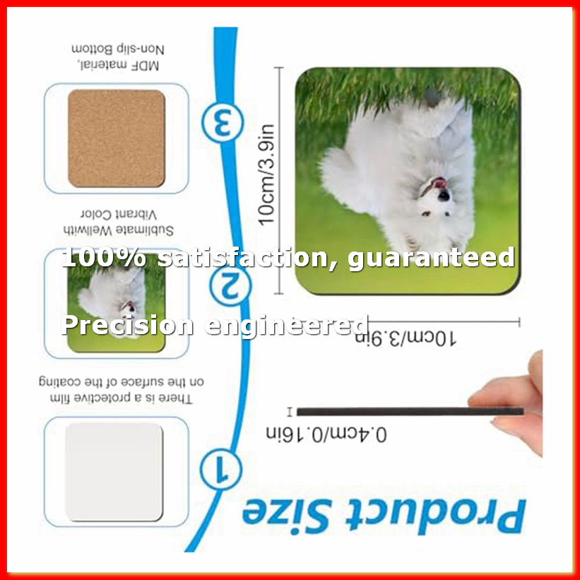 24 PCS Sublimation Coasters Bl - Coaster Sublimation Blank 评论和价格