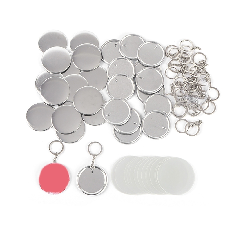 100PCS 44MM 58MM Plastic Metal - Button Badge Blank 评论和价格