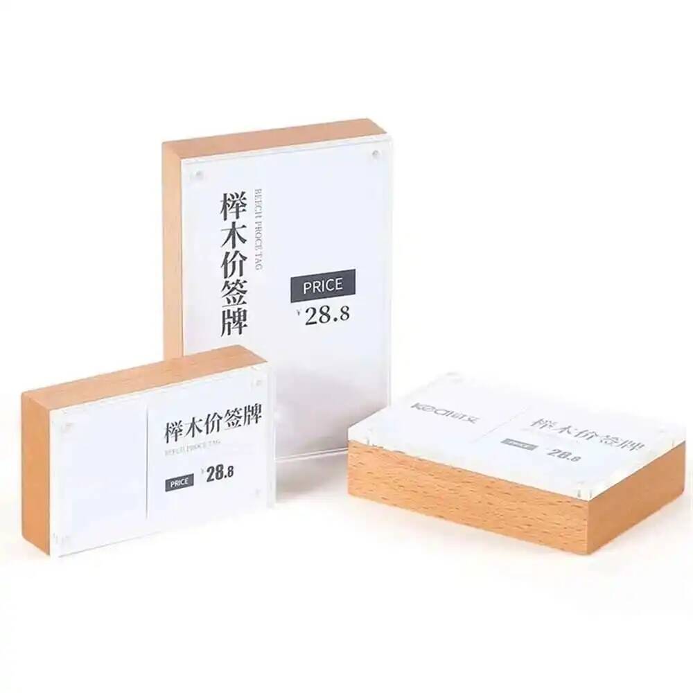 Desk Price Card Display Magnet - Photo Acrylic Block 评论和价格