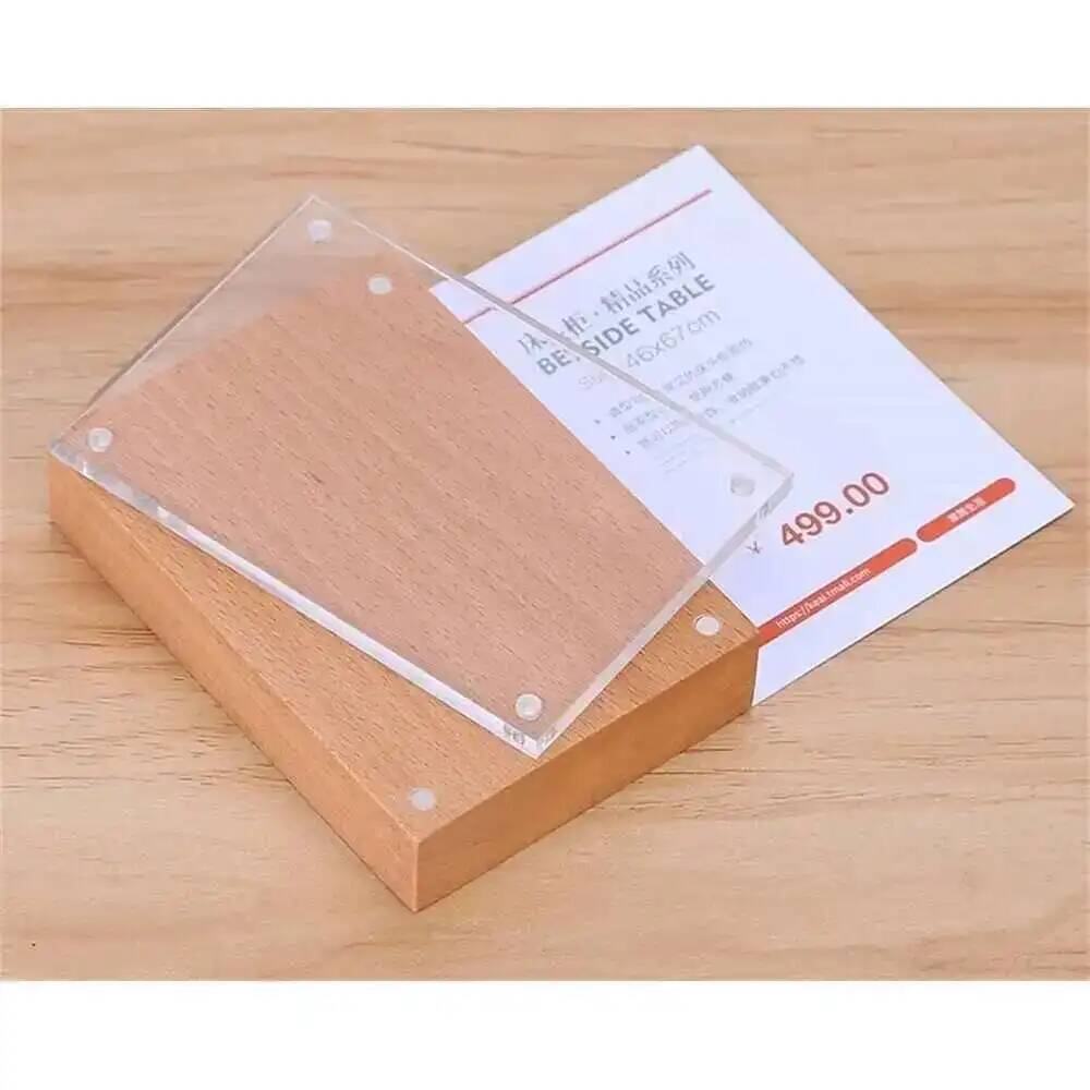Desk Price Card Display Magnet - Photo Acrylic Block 评论和价格