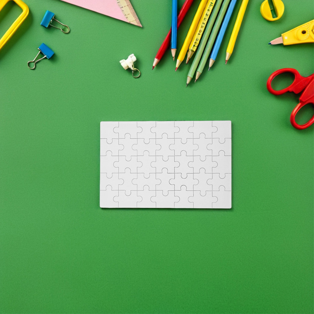 12Pcs Blank Sublimation Puzzle - Puzzle Blank White 评论和价格