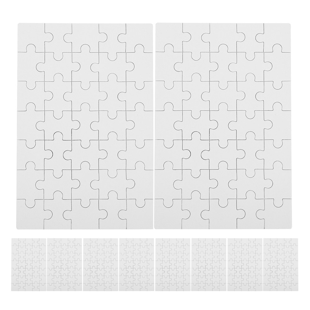 12Pcs Blank Sublimation Puzzle - Puzzle Blank White 评论和价格