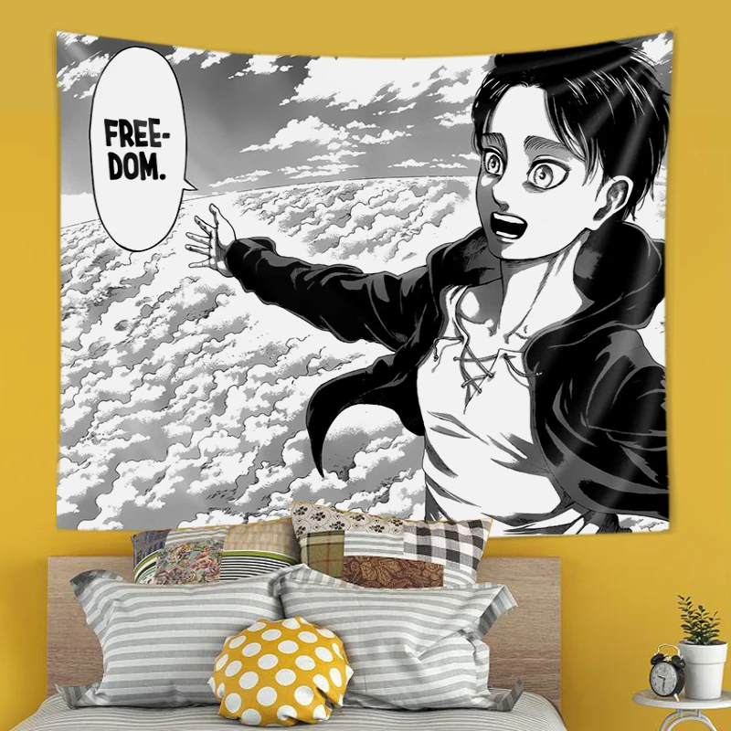 Eren Yeager Freedom Manga Post - Canvas Wrap Ready 评论和价格