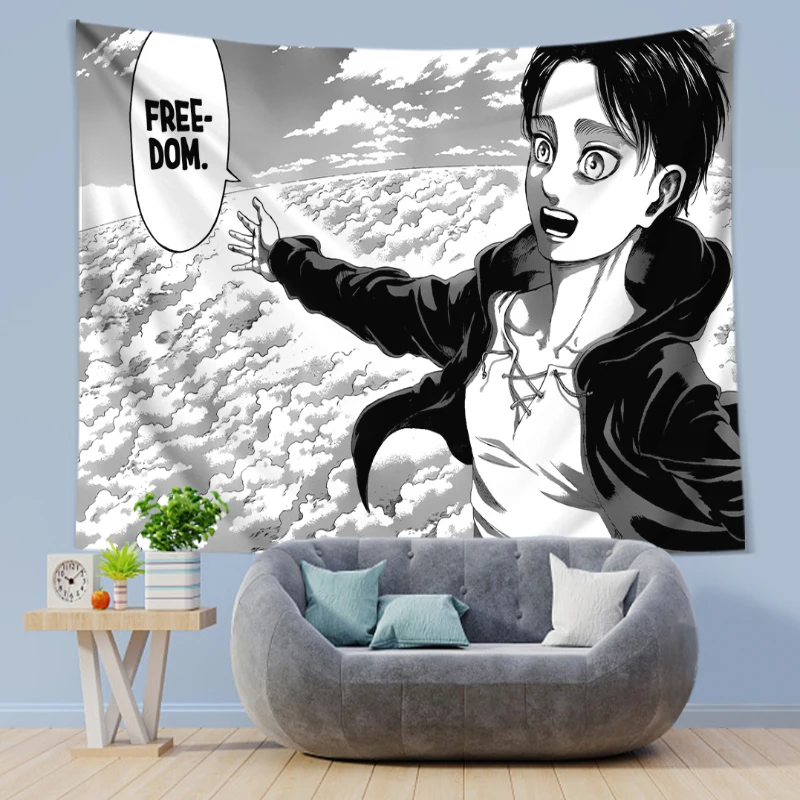 Eren Yeager Freedom Manga Post - Canvas Wrap Ready 评论和价格