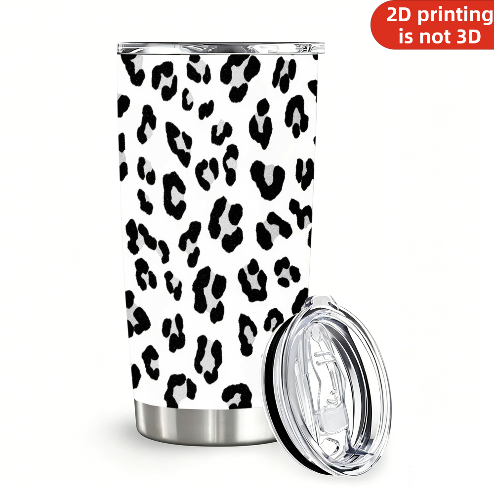 20oz Black Silver Sparkle Leop - Tumbler 20Oz White 评论和价格