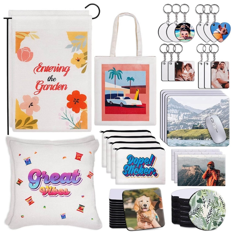 Heart Keychain Set Blank MDF S - Mouse Pad Blank Sublimation 评论和价格