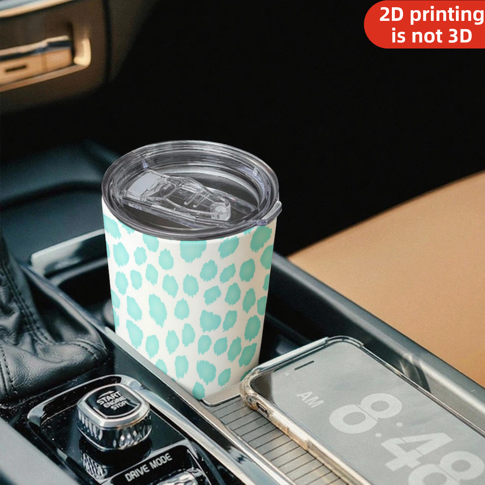 20oz Mint Teal Watercolor Leop - Tumbler 20Oz White 评论和价格