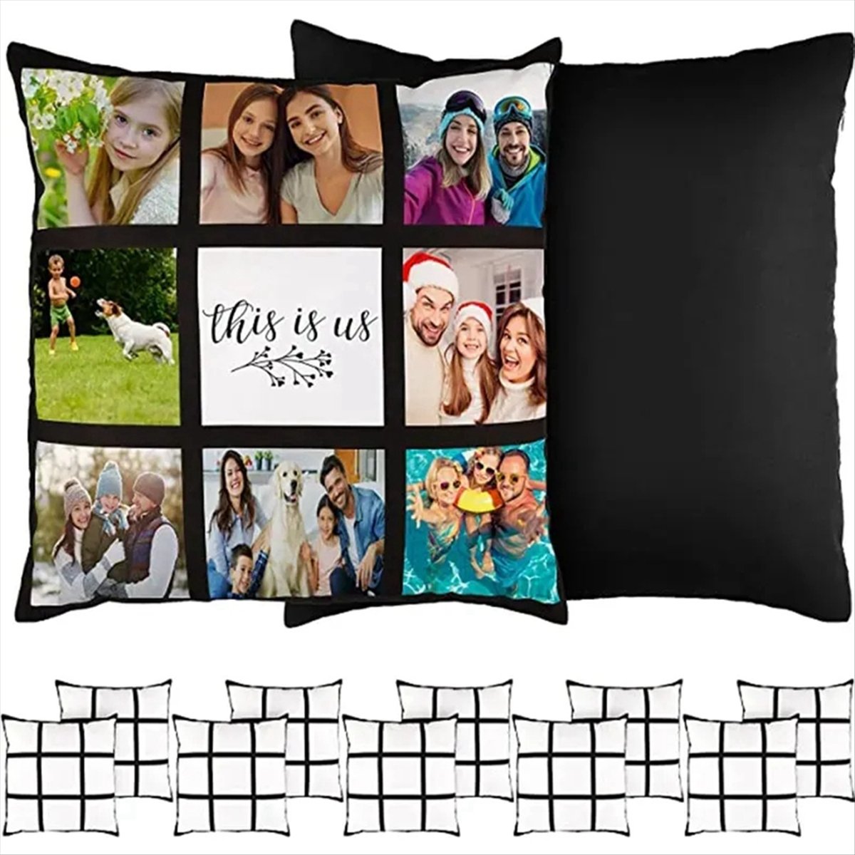 A75K 6Pcs Sublimation Blank Pa - Pillow Cover Sublimation 评论和价格