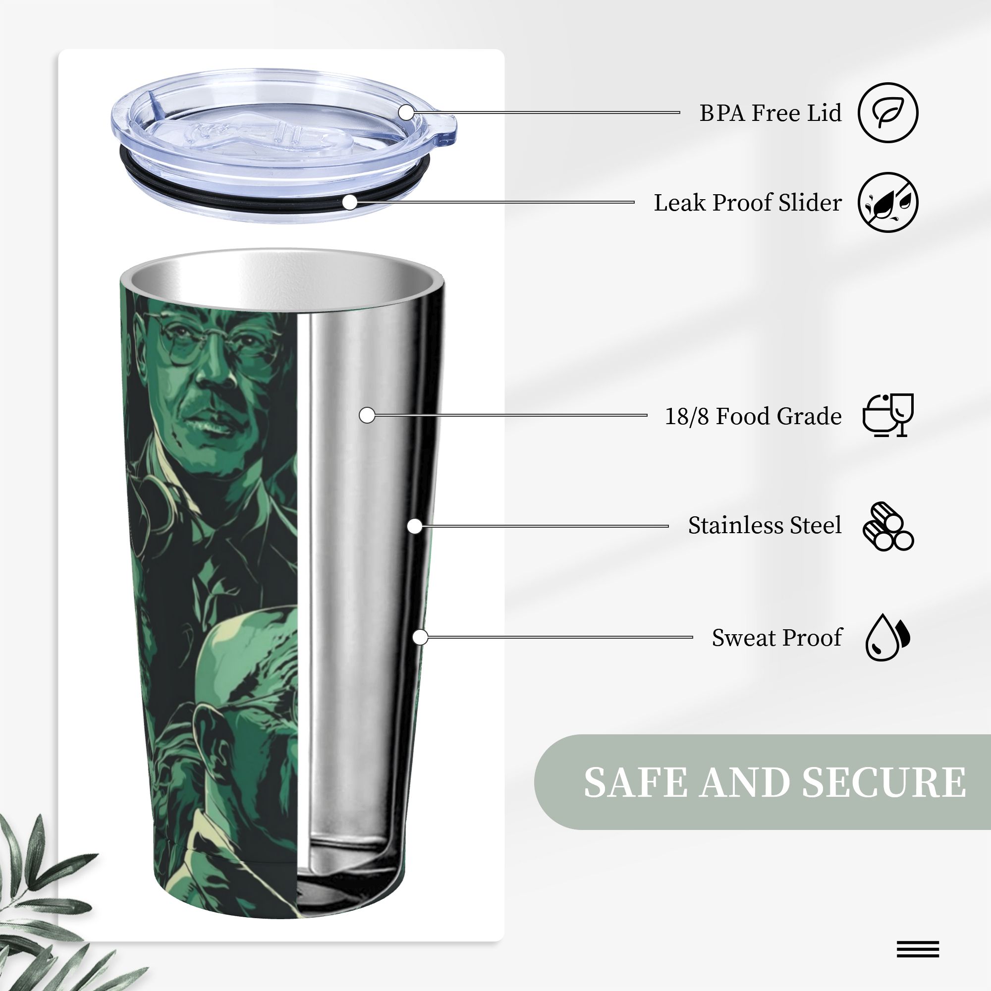 Breaking Bad Walter White Insu - Tumbler 20Oz White 评论和价格