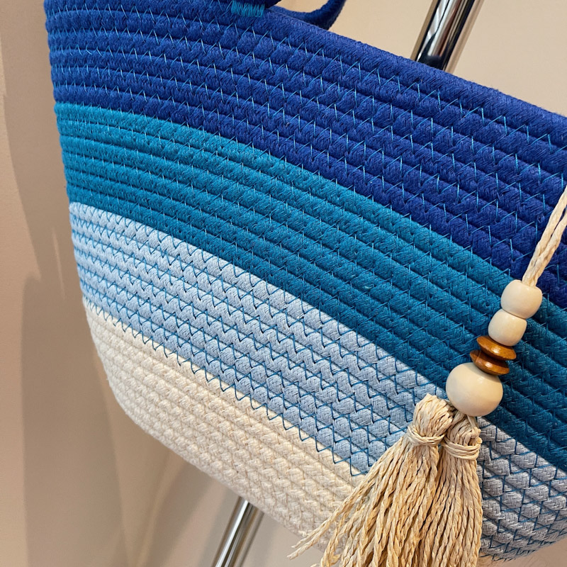 Cotton Rope Woven Design Shoul - Tote Bag Sublimation 评论和价格