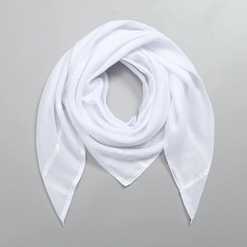 Islam White Square Scarf Men S - Bandana Blank White 评论和价格