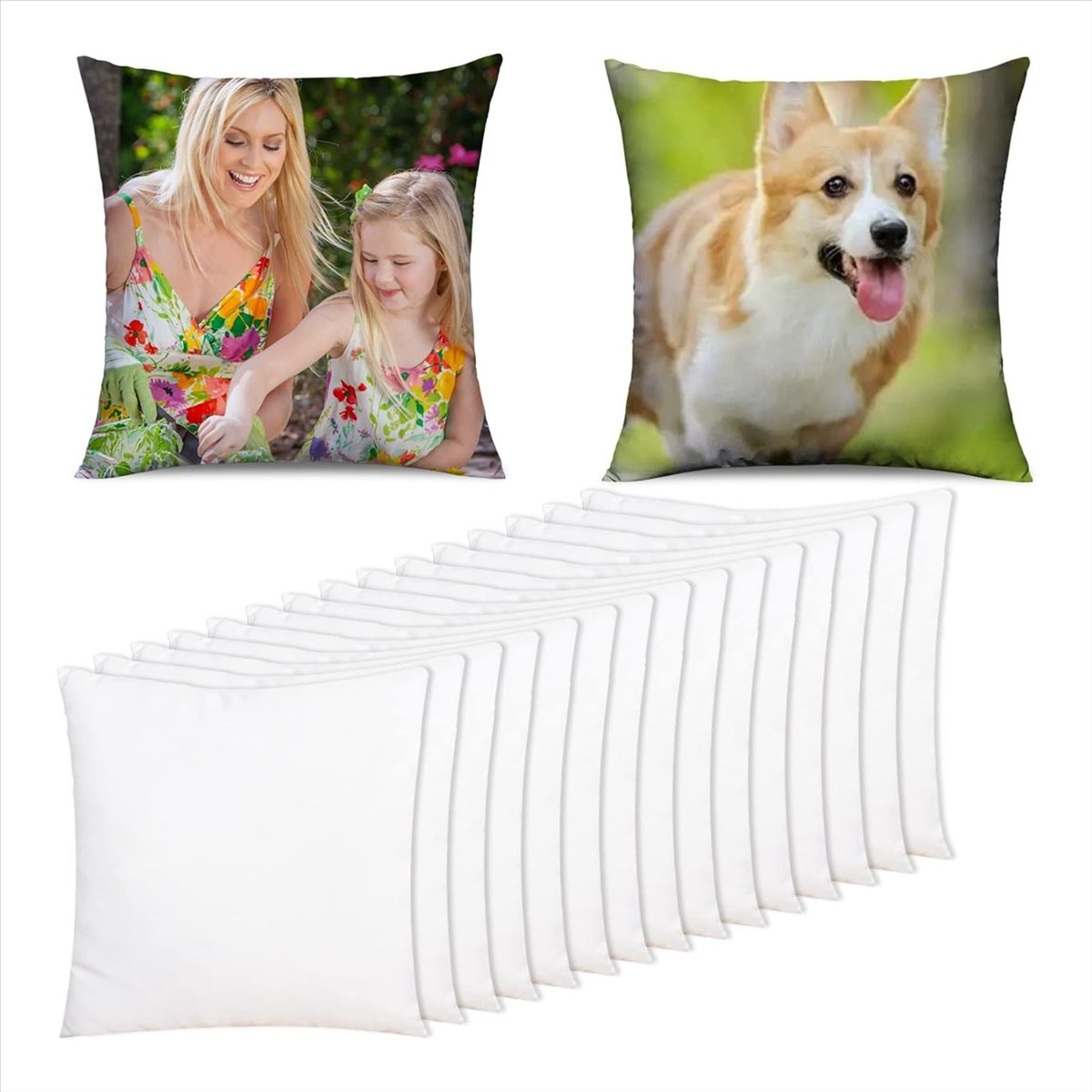 ABZT 15 Pcs Sublimation Blanks - Pillow Cover Sublimation 评论和价格