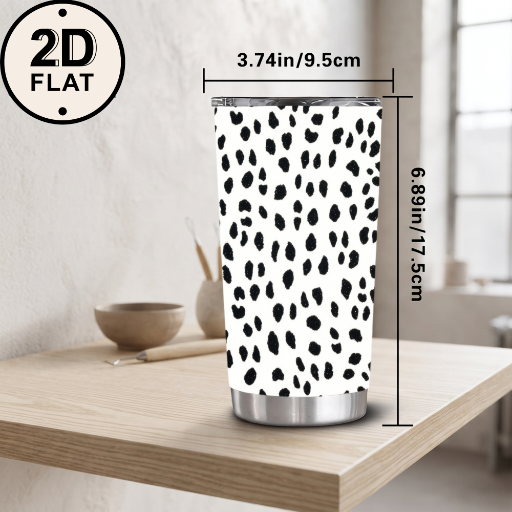20oz Dalmatian Spot Printed St - Tumbler 20Oz White 评论和价格
