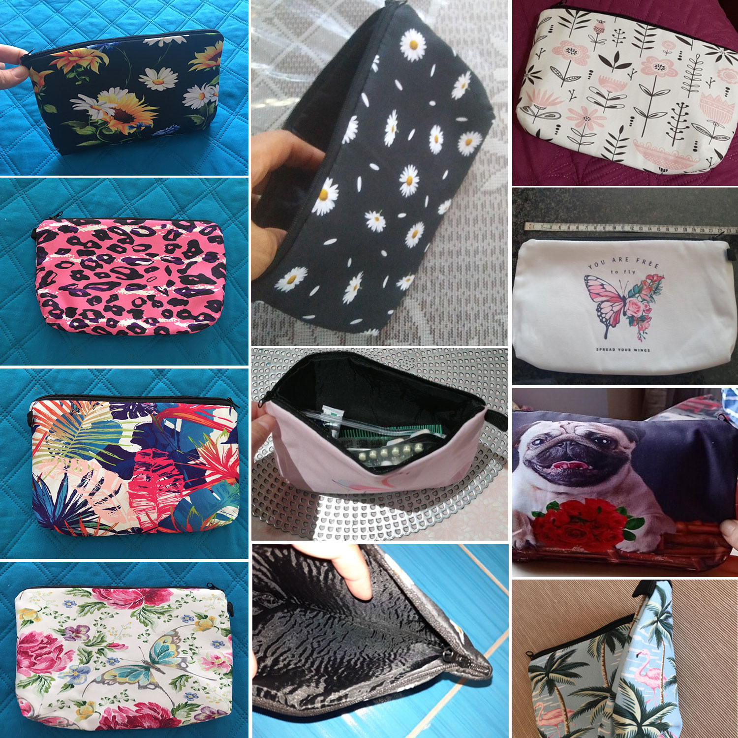 Heat Transfer Cosmetic Bags So - Pillow Cover Sublimation 评论和价格