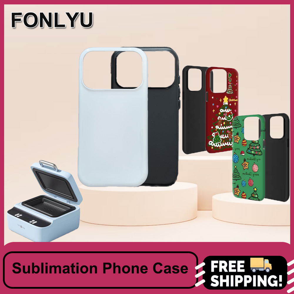 FONLYU 5PCS Sublimation 3D Bla - Phone Case Blank Print 评论和价格