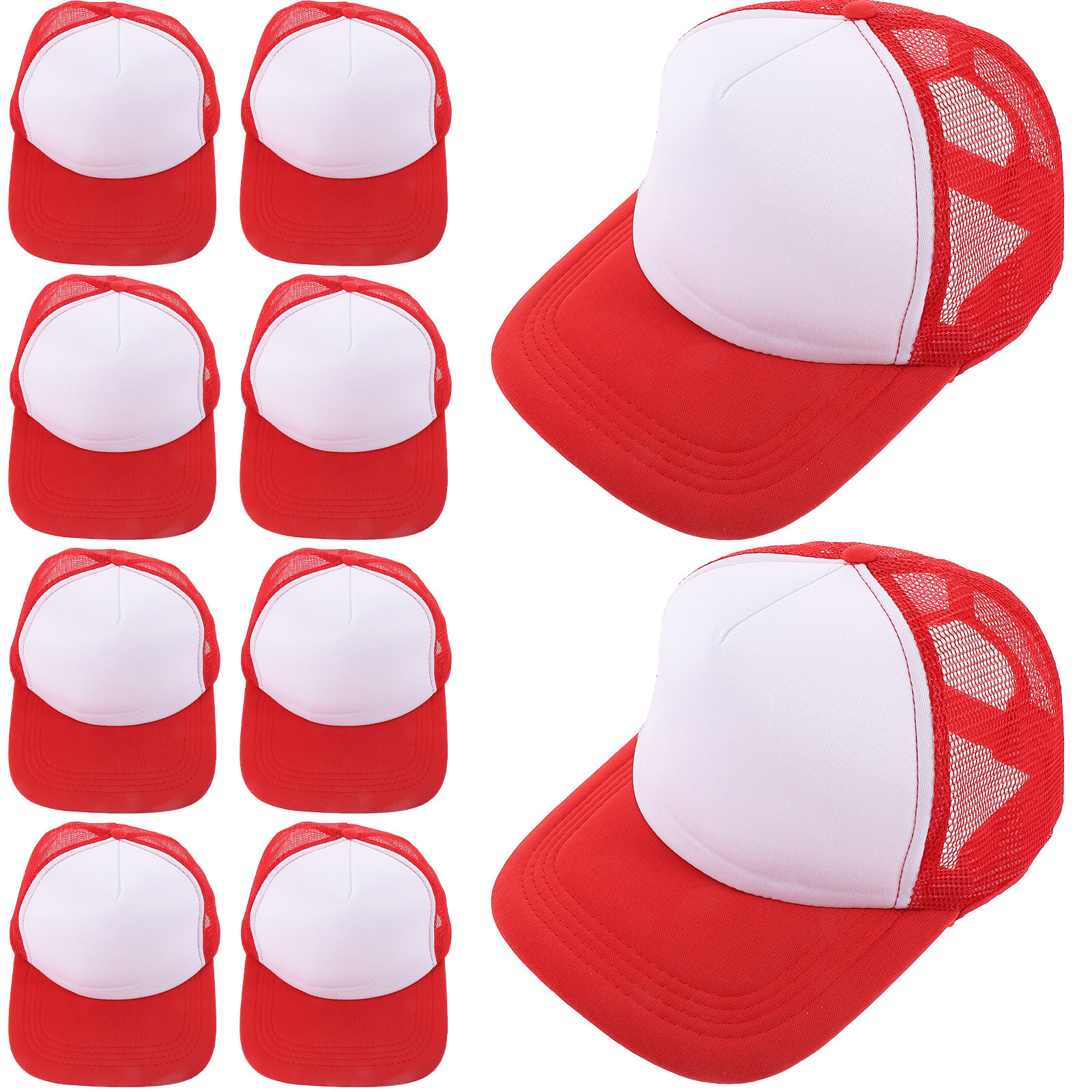 10Pcs Blank Baseball Hats Mesh - Hat Sublimation Blank 评论和价格