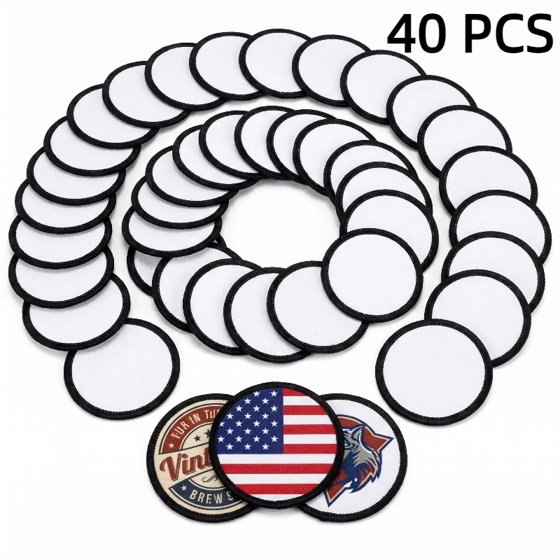 40 PCs Sublimation Patches Clo - Hat Sublimation Blank 评论和价格