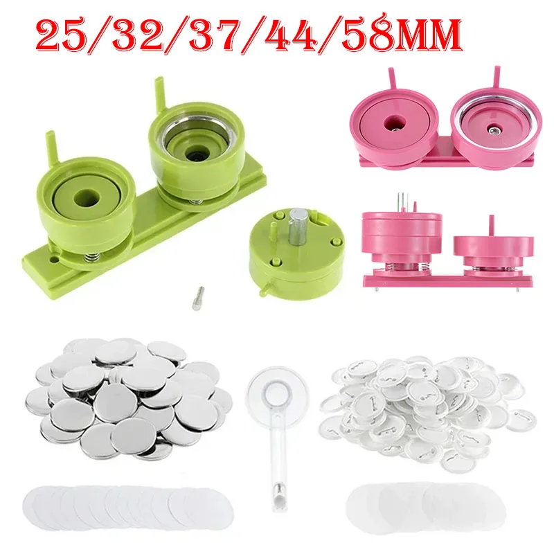 100Sets 25/32/37/44/58mm Badge - Button Badge Blank 评论和价格