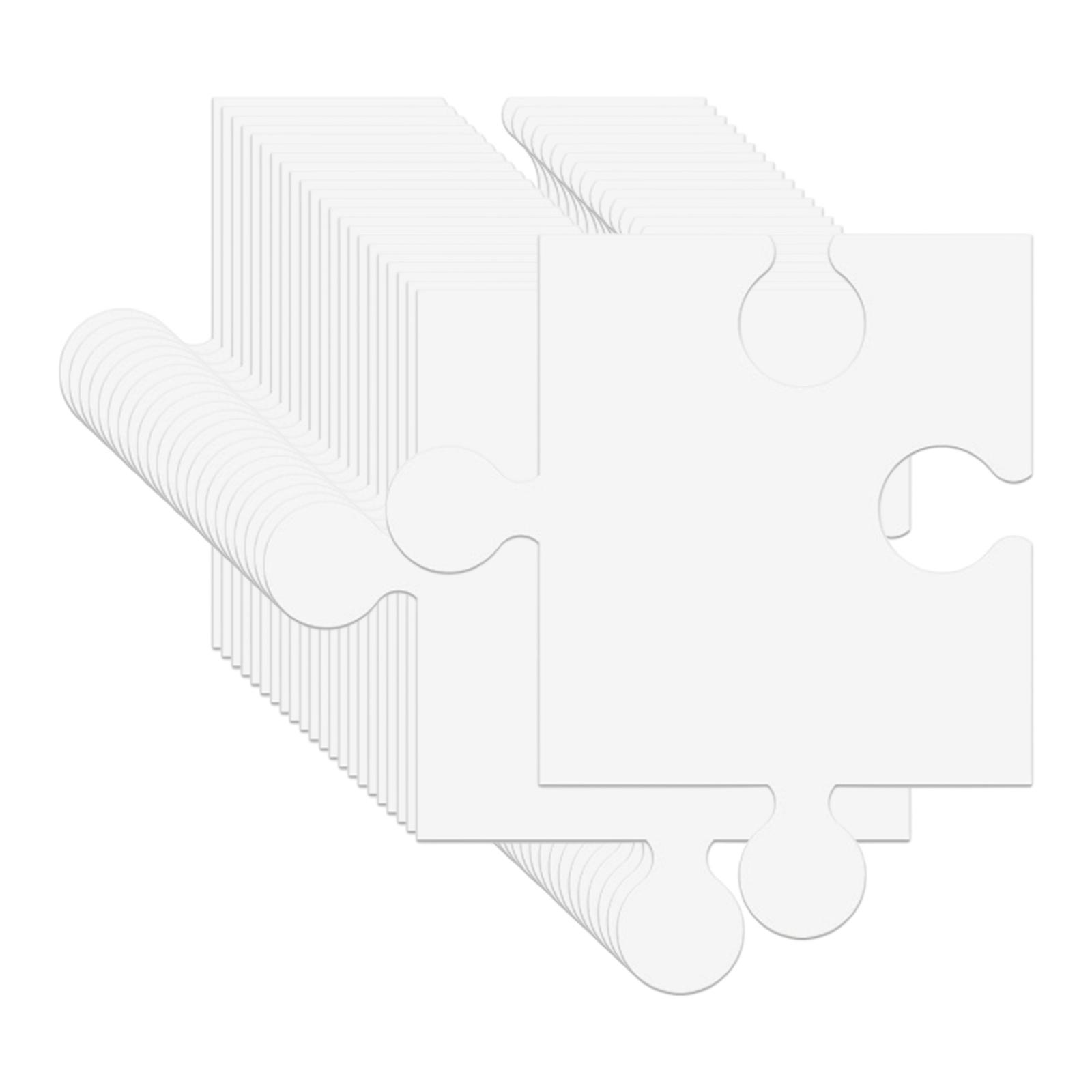 24Pcs White Cardboard Blank Ji - Puzzle Blank White 评论和价格