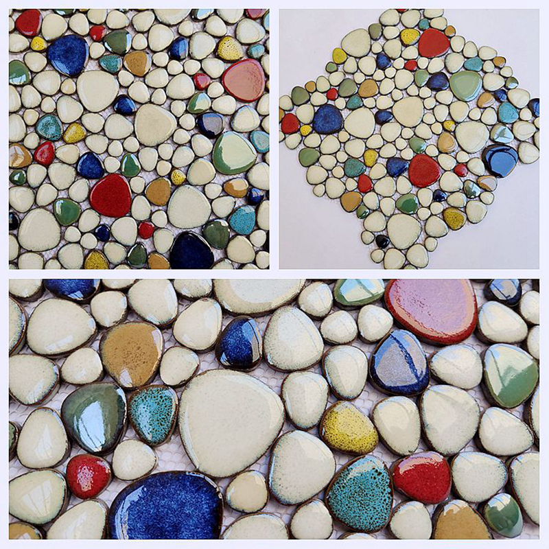 Ceramic Cobblestone Mosaic Til - Ceramic Tile Blank 评论和价格