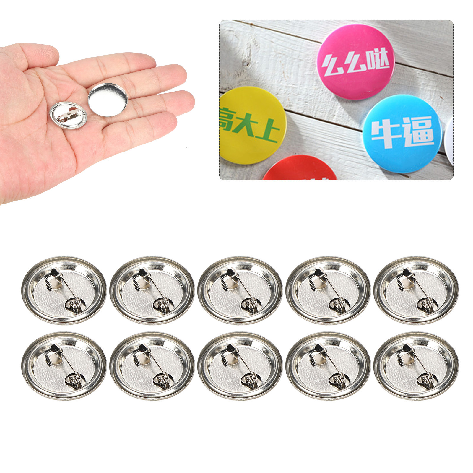 Blank Pin Button Round Safety  - Button Badge Blank 评论和价格