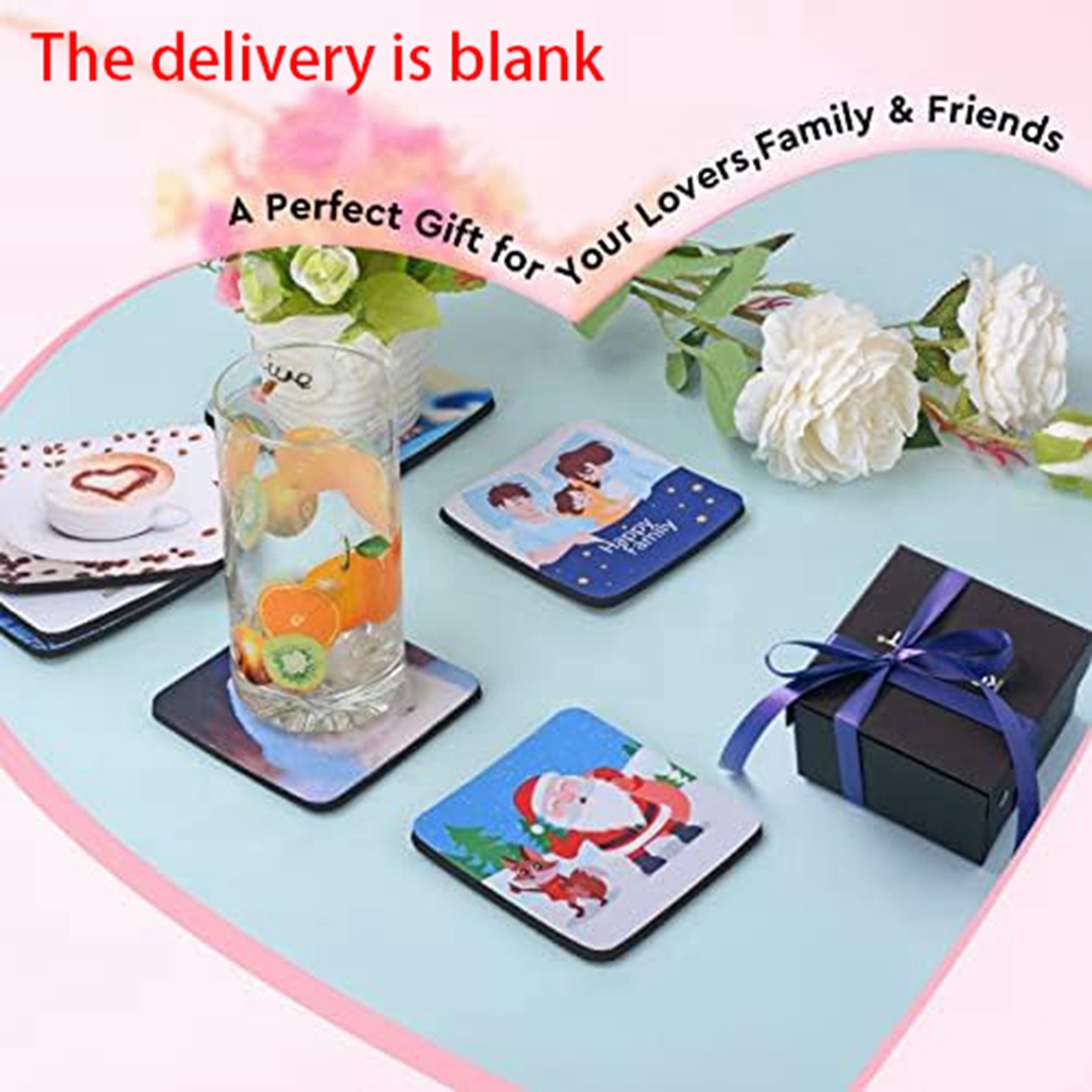 F-F 40PCS Square Sublimation B - Coaster Sublimation Blank 评论和价格